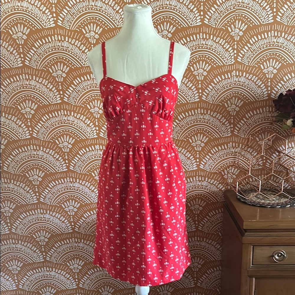 J. Crew Vibrant Red Mini Dress